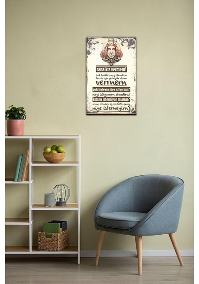 Lexroo Şener Şen Replik Retro Vintage Drtr0100 Ahşap Mdf Tablo