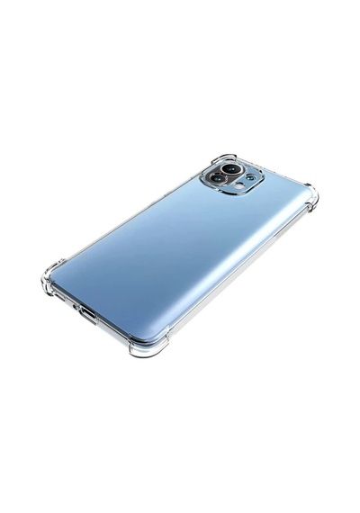Hepsi Xiaomi Mi 11 Kamera Korumalı Shockproof Darbe Emici Silikon Kılıf- 5775 Najmaddin Şeffaf