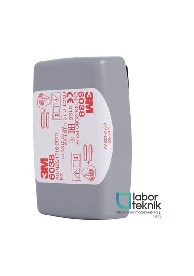 3m 6038 Partikül Filtresi Bayonet Bağlantı, P3 R Filtre 1 Çift
