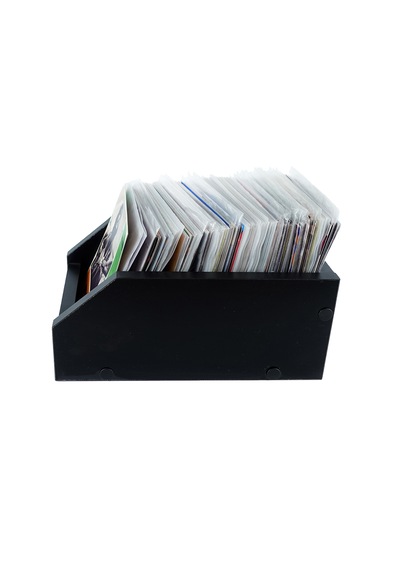Ahşap 7" Plak Kasası Siyah