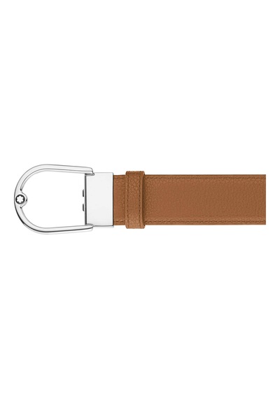 Montblanc At Nalı Paladyum Kaplama Pim Tokalı Kemer 198630 Kahverengi