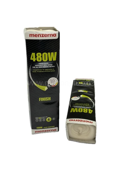 Menzerna 480w Parlatıcı Katı Cila Bej Pirinç Krom Zamak Alüminyum