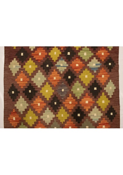 El Dokuma Afgan Kilim 100% Yün Kök Boya Elsanat Eserı Çok Renkli