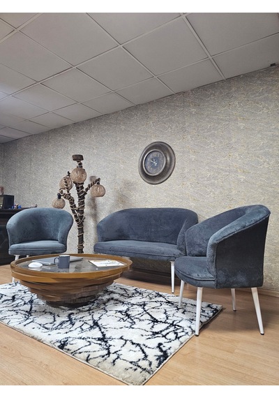 Zafir Teddy Takım Beyaz Boyalı Sivriltme Ayak Çay Seti Koltuk - Berjer , Balkon, Salon, Ofis Füme Zafir Teddy Takım Beyaz Boyalı Sivriltme Ayak Çay Seti Koltuk - Berjer , Balkon, Salon, Ofis Füme
