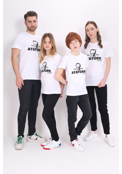 Toontoy Kids Toontoy Unisex Çocuk Baskılı Tişört Beyaz