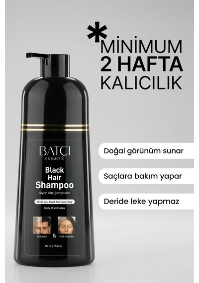 Batçı Anında Etkili Beyaz Kapatıcı Siyahlaştırıcı Şampuan 350 Ml