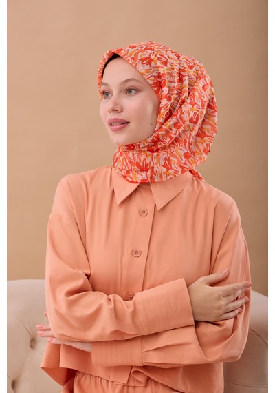 Silk Home Soft Eşarp 73091-33 Taş, Turuncu, Sarı Turuncu