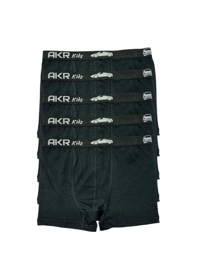 Uniquetrenders Erkek Çocuk 5'li Pamuklu Boxer Siyah