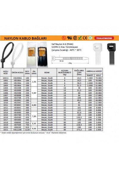150x3,60mm Kablo Bağı Cırt Kelepçe Beyaz 300 Adet +100 Adet Hediye