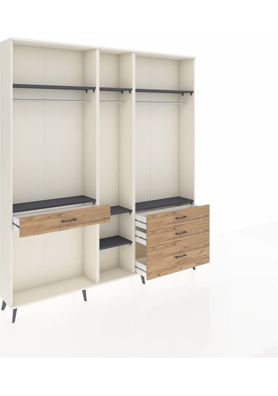 Arges Dolap 7 Raflı 4 Çekmeceli 3 Askılı 220x30x243 Aytaşı-antrasit/çam Antrasıt/atlas Çam Arges Dolap 7 Raflı 4 Çekmeceli 3 Askılı 220x30x243 Aytaşı-antrasit/çam Antrasıt/atlas Çam