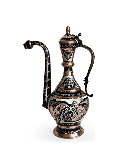 Shark Anatolia Erzincan El İşleme Bakır İbrik 35cm