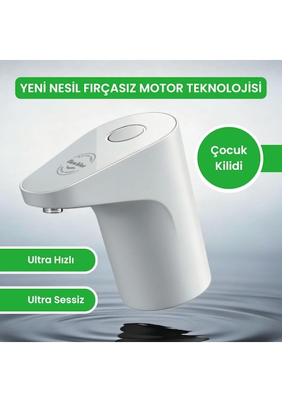 Flowblue Yeni Nesil Ultra Sessiz Ve Ultra Hızlı Otomatik Damacana Pompası Beyaz Diğer