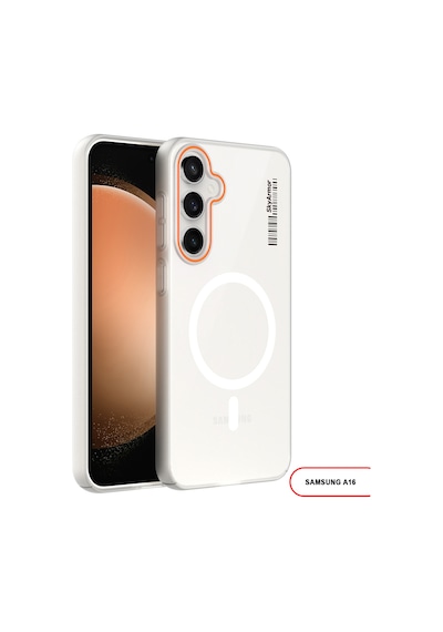 Samsung Galaxy A16 Uyumlu Mat Sert Klein Kılıf Beyaz