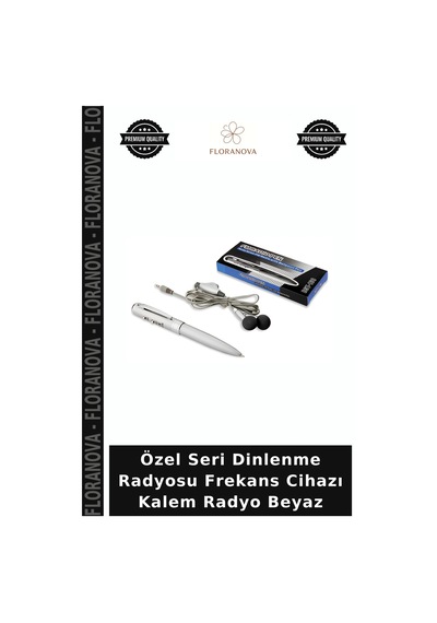 Özel Seri Dinlenme Radyosu Frekans Cihazı Kalem Radyo Beyaz