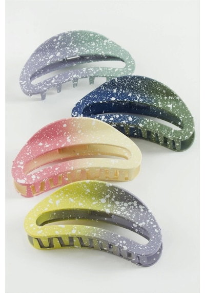 Oval Renkli Mandal Toka 10 Cm Çok Renkli