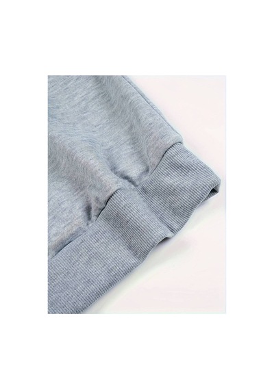 Medinenur Ice Cream Baskılı Kapüşonlu Sweatshirt Gri