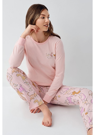 Rolypoly Kadın Pembe Pijama Takımı Rp3710-s-v2 Pembe
