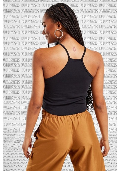 Nike Essential Cami Tight Fit Tank Top Black Likralı Fitilli Askılı Kadın Atlet Siyah