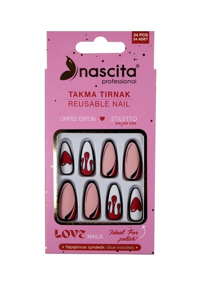 Love Serisi Stiletto Takma Tırnak