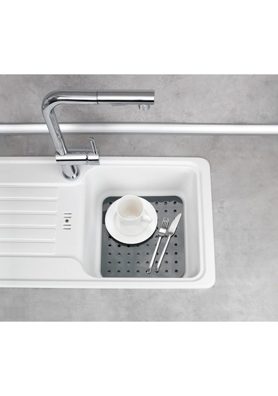 Lavabo Matı Kare Cam Gri Lavabo Matı, Ekstra Güçlü Gri Çok Renkli