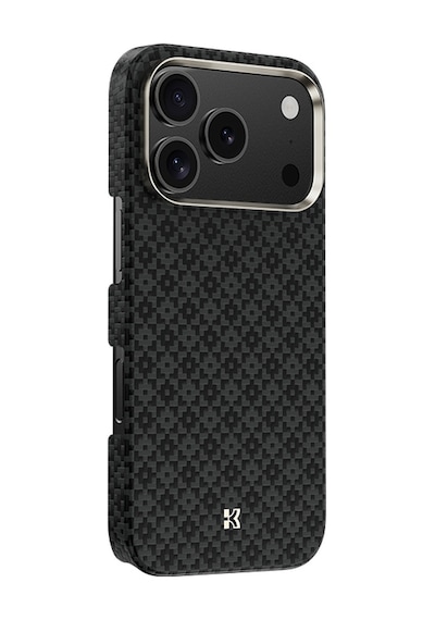 Apple Uyumlu iPhone 17 Pro Max Kılıfm-safe Şarj Özellikli Benks Armorair Armorgrid Serisi Kevlar Siyah Siyah