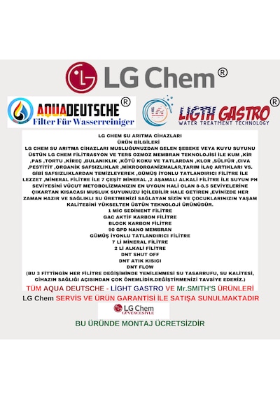 Lg Chem Cool Byz Montaj Dahil 8lt 5fl 10 Aşama Su Arıtma Cihazı