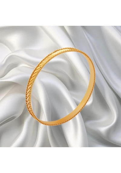 Leva Gold 22 Ayar Aynalı Çapraz Kibrit Çöpü Bilezik 15 Gr