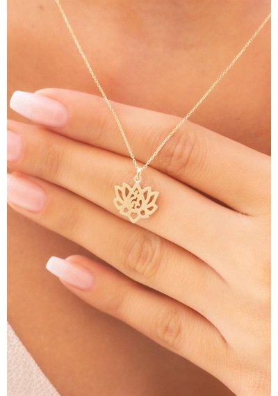 Altın Lotus Kolye KOGA0113