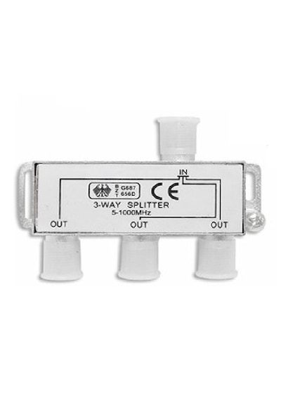 Alfais 4819 Uydu Splitter 3 Lü Kablo Tv Rg6 Anten Çoklayıcı Dağıtıcı
