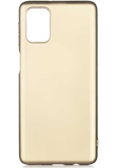 Noktaks - Galaxy Uyumlu M31s Uyumlu - Kılıf Mat Soft Premier Silikon Kapak - Gold - T14999 Gold