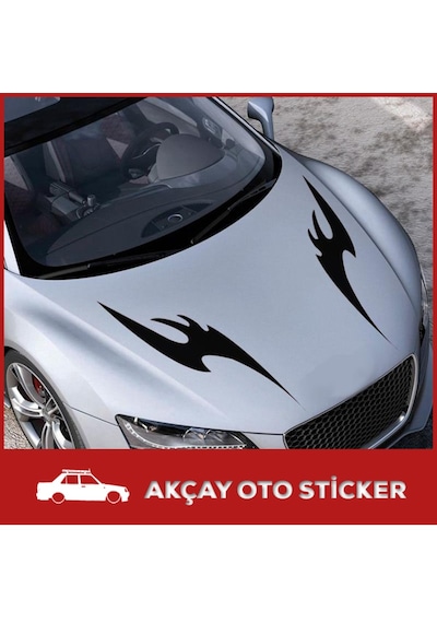 Wings Kanat 2Li Takım Sticker Wings Kanat Oto Sticker Arma