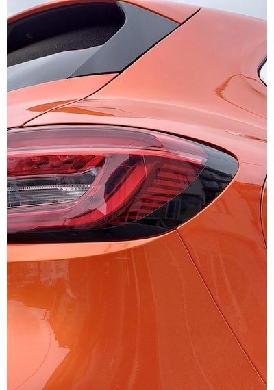 Renault Clio İle Uyumlu 5 Stop Çerçevesi Sticker Kolay Uygulama Uzun Ömürlü, Mat Siyah