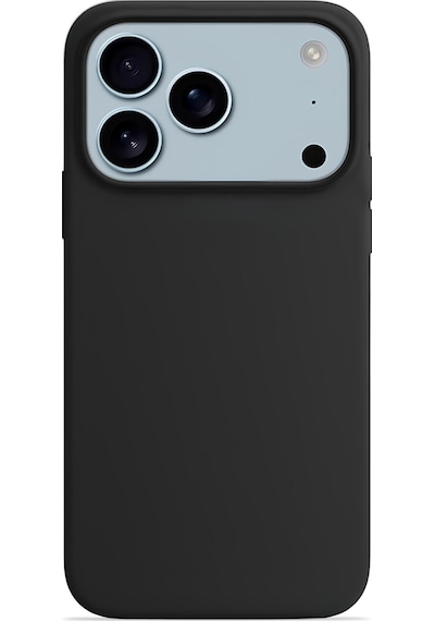 Apple Uyumlu iPhone 17 Pro Max Soft Touch Lansman Silikon Kılıf Mat Siyah