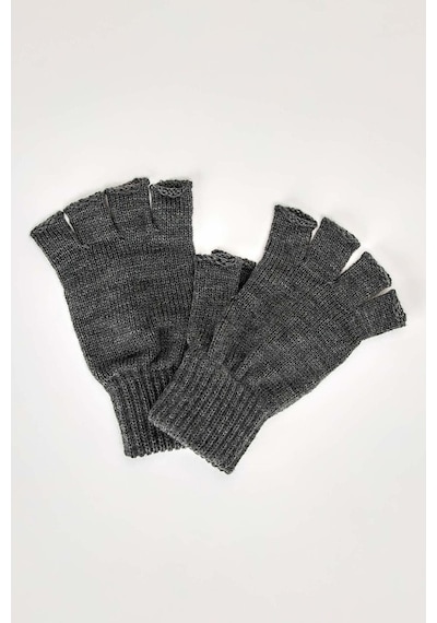 Antrasit Unisex Triko Kesik Eldiven 001