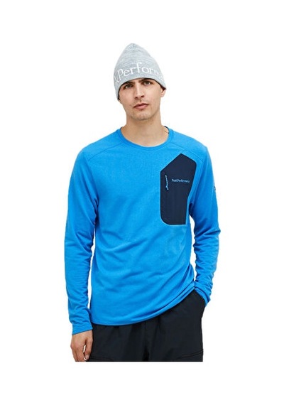 Peak Performance M Freelıght Polartec Grıd Erkek Günlük Sweatshirt G80161030t Mavi