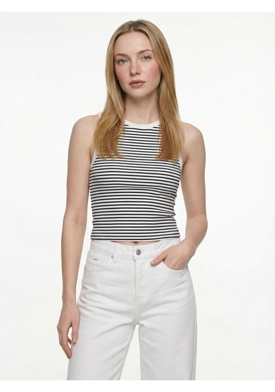 Loft Slim Fit Kadın Top Lf2043683 Q1.v1 Beyaz