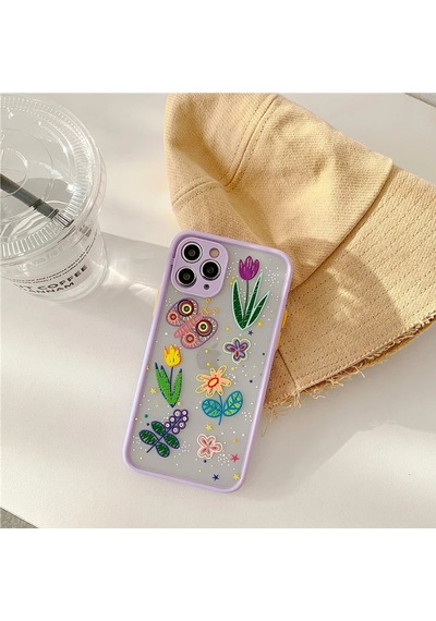 iPhone Uyumlu 11 Pro Max 6.5inç Kamera Korumalı Çiçek Desenli Silikon Kılıf- 5775 Mh-hs0422-4366
