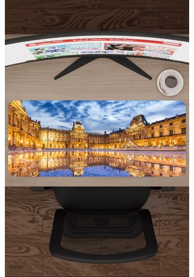 Louvre Müzesi Fransa V4 70x30 Xl Gaming Kauçuk Kaymaz Taban Mouse Pad Fare Altlığı