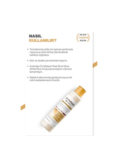 Pirinç Özü & Niasinamid-seramid İçeren Tonik Peeling Ve Aydınlatıcı Çift Etkili Bakım 200ml