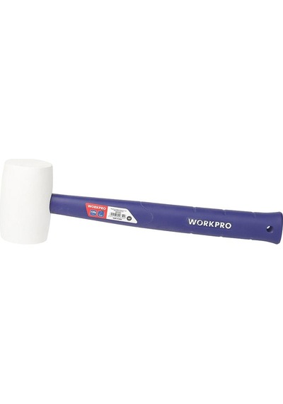 Workpro Wp241040 57mm 450gr Pvc Pp Saplı Beyaz Kauçuk Tokmak