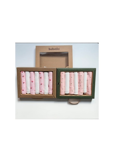 %100 Coton 7li Bebek Ağız Silme Mendili 2 Li Paket Diğer