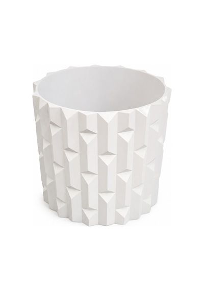 Geometrik Tasarım Dekoratif Saksı 20 Cm Modern Minimal Bitki Saksısı Ev & Ofis Dekoru