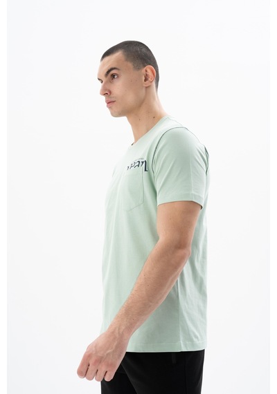 AR-MA Arma Erkek Regular Fit Bisiklet Yaka Tişört Y25344405501 Yeşil