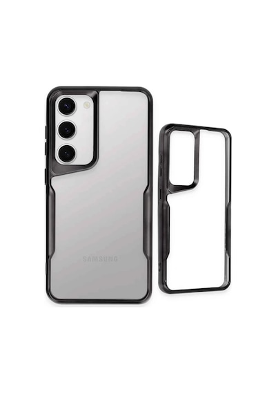 Samsung Uyumlu Galaxy S23 Uyumlu Kılıf Boyi Silikon Kapak - Siyah