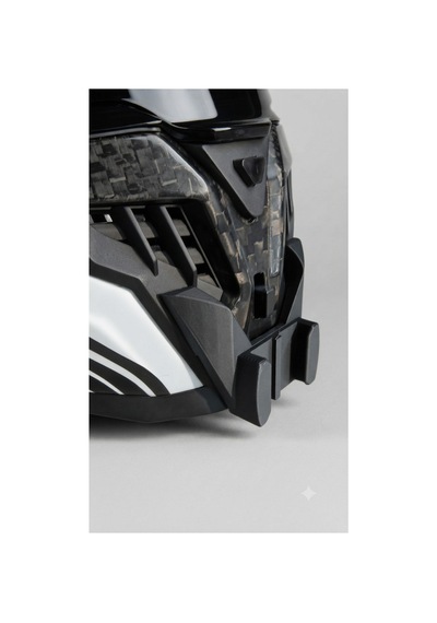 Ls2 Dragon Carbon Uyumlu Aksiyon Kamera Aparatı - Kask Çene Bağlantı Aparatı Siyah