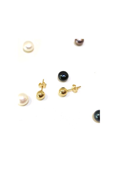 Altınofisi 6 MM Top Küpe 14 Ayar Altın