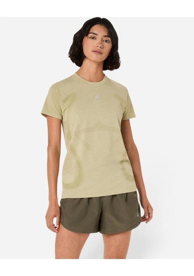 Asics Road Seamless Ss Top Kadın Yeşil Kısa Kollu Tshirt 2012d292-300