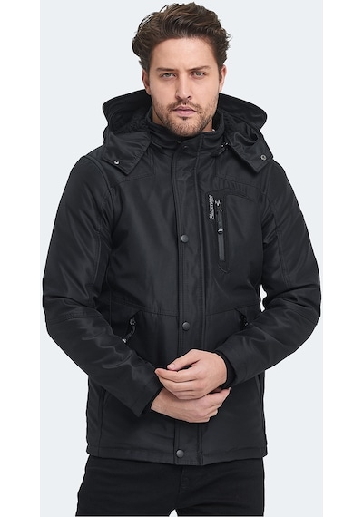 Slazenger HANKIN Erkek Mont &amp; Kaban Siyah