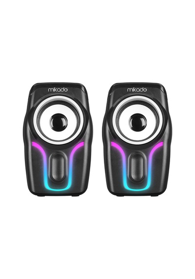 Mikado Md-s25 2.0 Multimedia 3w 2 Siyah 6 Renk Modu İle Usb Rgb