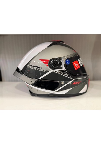 Kask Mt Thunder 4 Sv Freeway A17 Parlak Parlak Gri